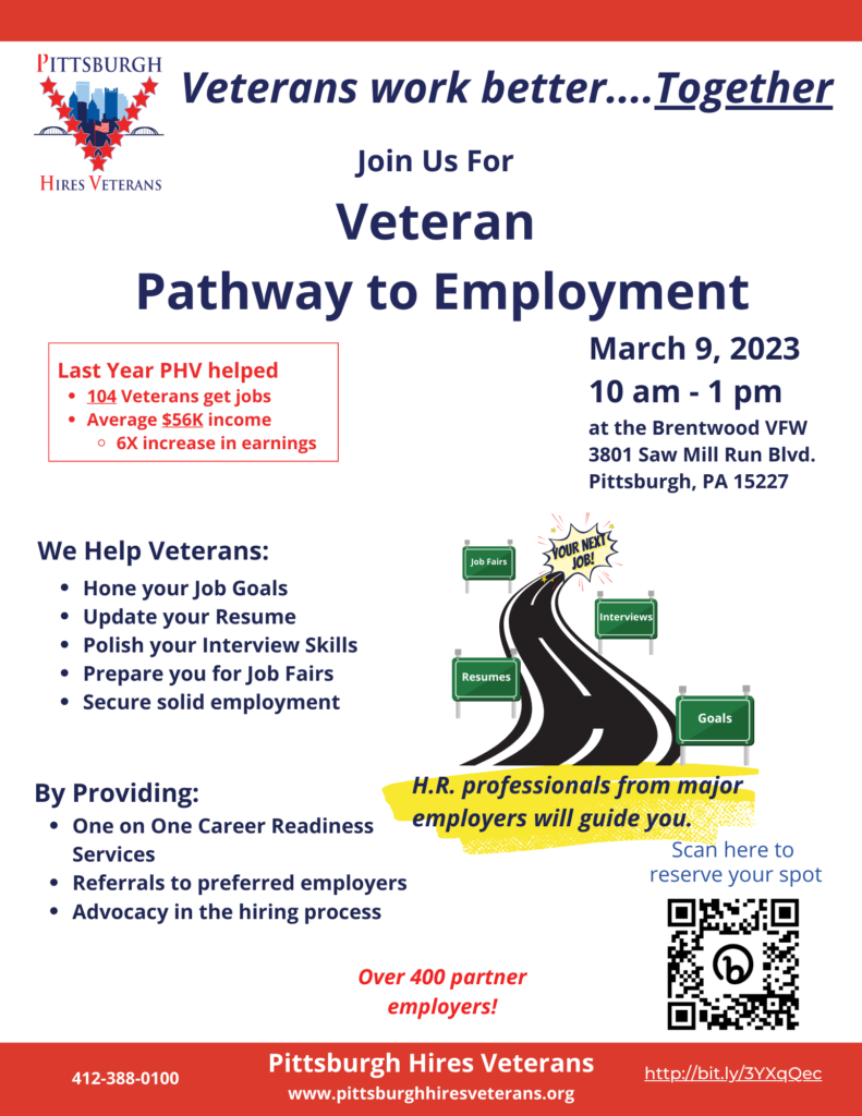 Pathway to Employment Pittsburgh Hires Veterans